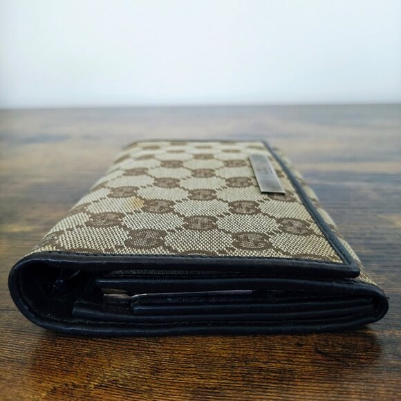 Vintage GUCCI Canvas Continental Wallet - Picture 8 of 15